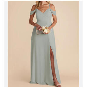 BIRDY GREY sage green Spence bridesmaids dress sz L